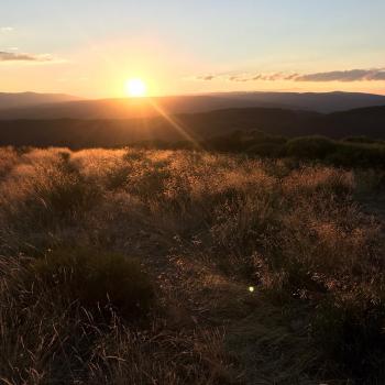 Coucher de soleil sur le plateau ardéchois