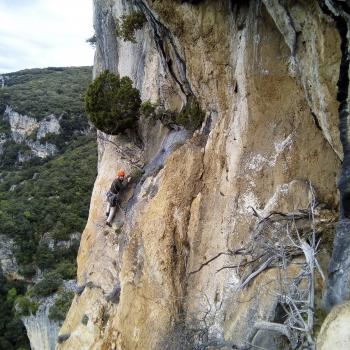 Visage avec Sam' - gorges de l'Ardèche